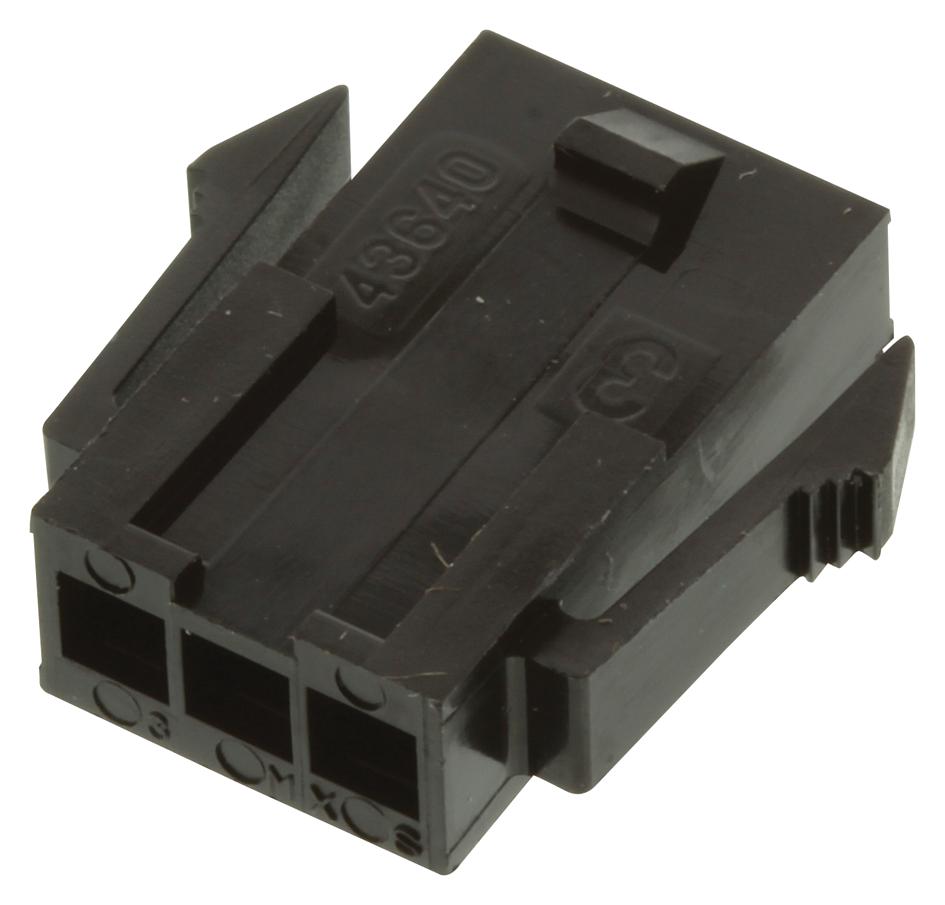 Molex 43640-0300 Connector Housing, Plug, 3Pos