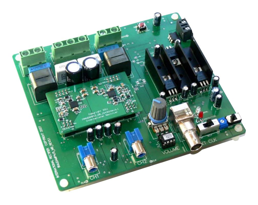 Infineon Iraudamp21 Ref Design Brd, Class D Audio Amplifier