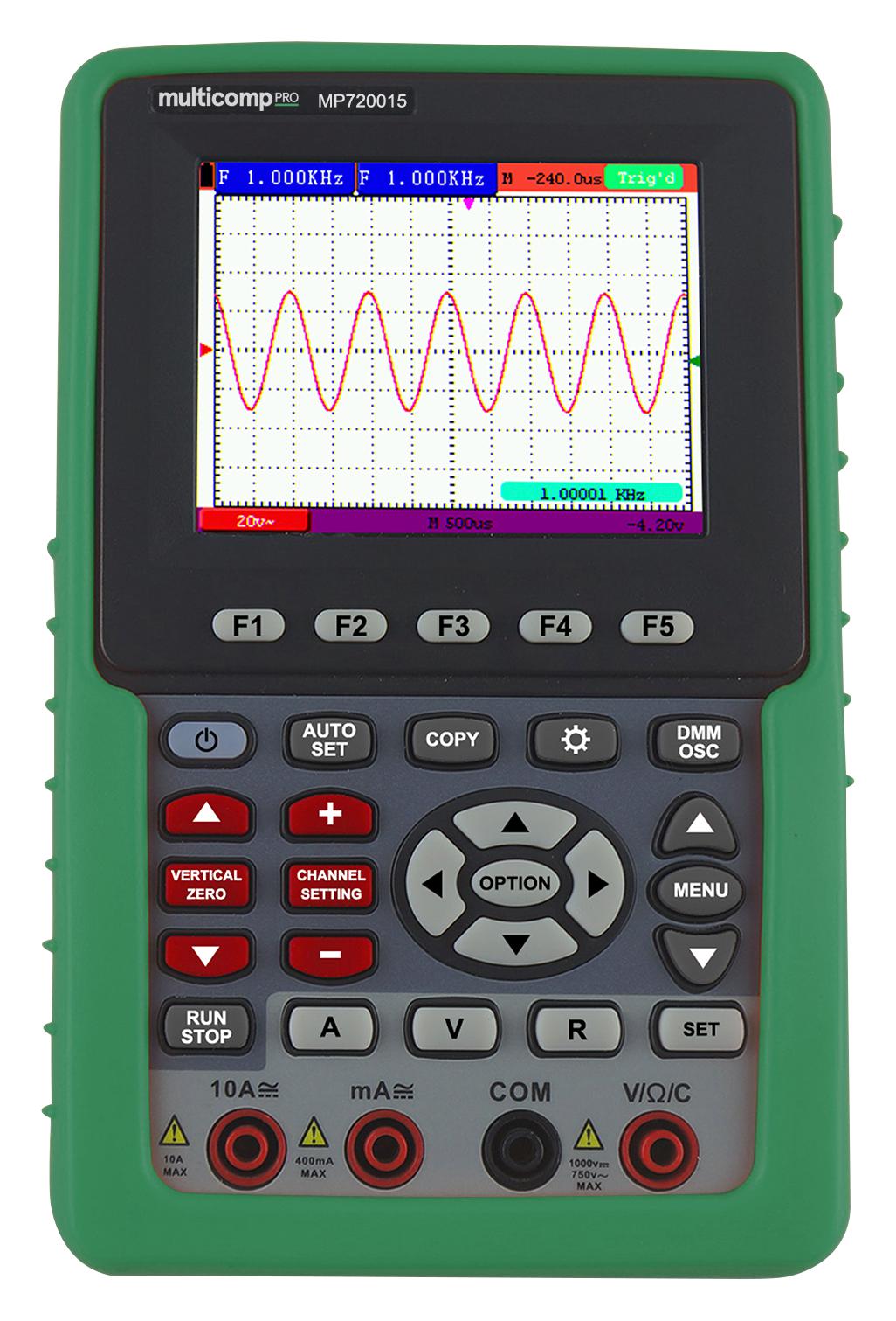 Multicomp Pro Mp720015 Eu-Uk Dso, 1 Ch, 60Mhz, 500Msps, 5.8Ns