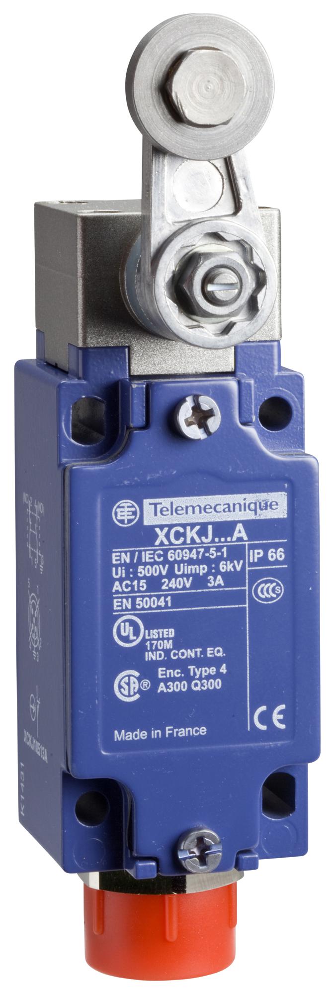 Schneider Electric Xckj10513A Limit Sw, Lever, Spst-No/nc, 3A, 240V