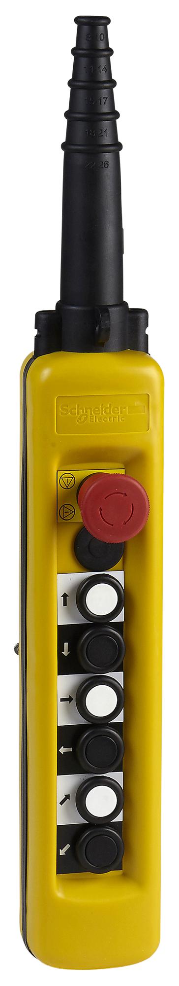 Schneider Electric Xaca6814 Pendant Sw, Dpst-Nc/spst-No, 7Way, 3A