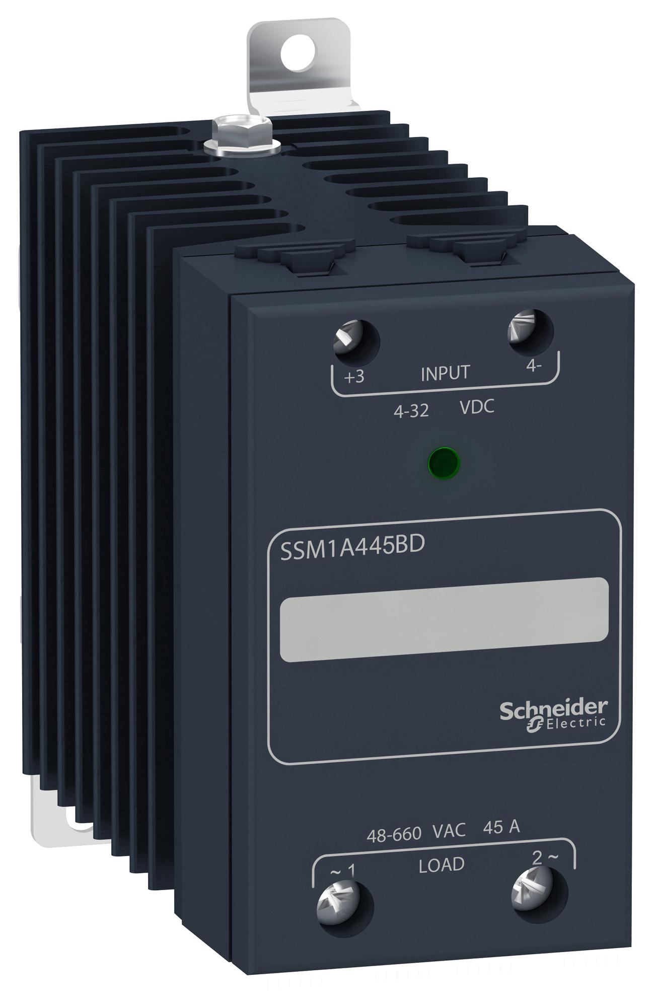 Schneider Electric Ssm1A445Bd Solid State Relay, Spst-No, 45A, 660Vac