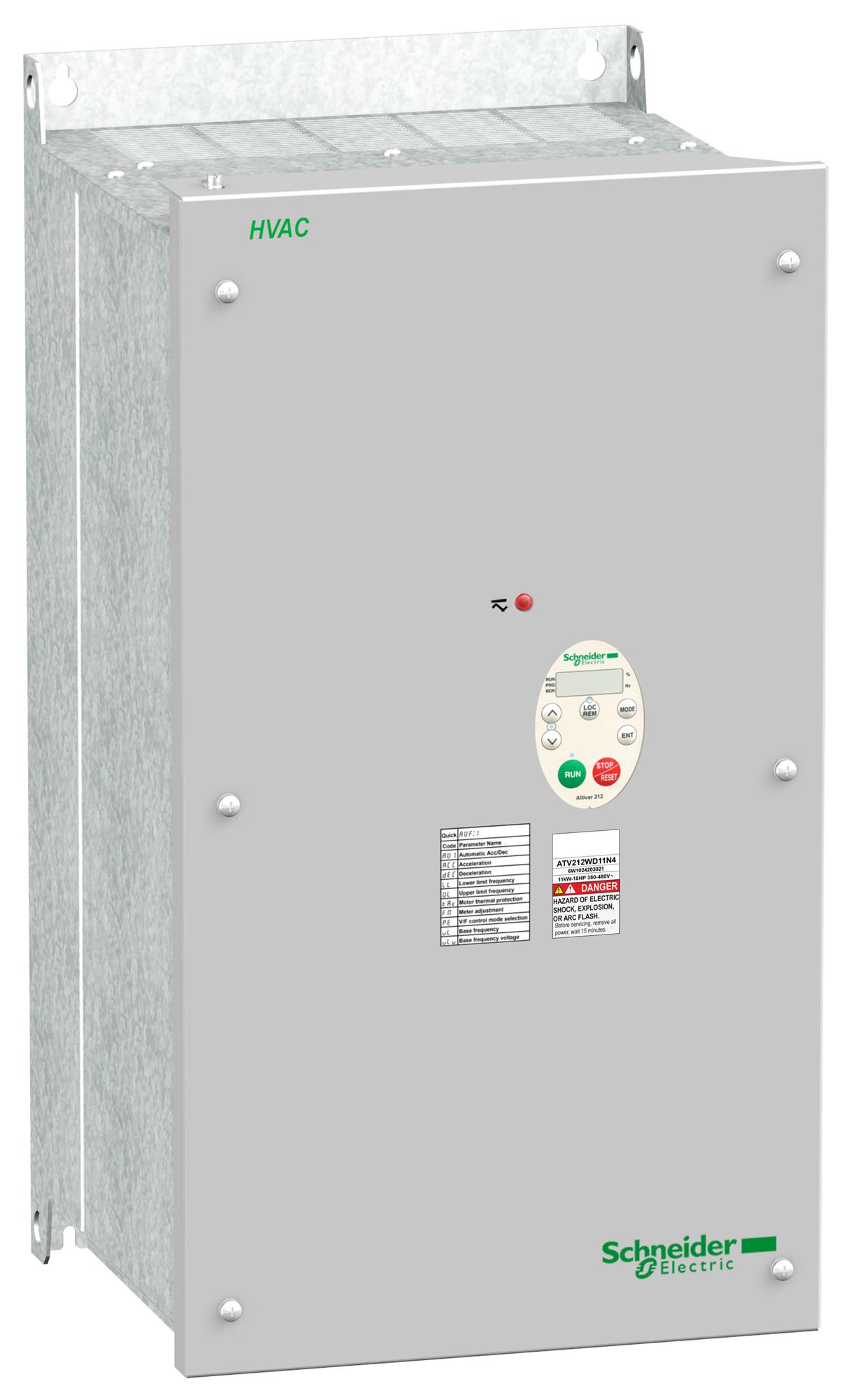 Schneider Electric Atv212Wd15N4 Motor Controller, 3-Ph, , 15Kw