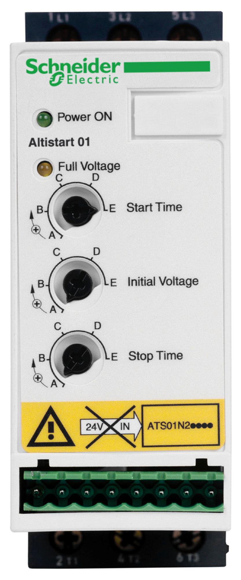 Schneider Electric Ats01N209Rt Motor Starter, 3-Ph, 9A, 480V