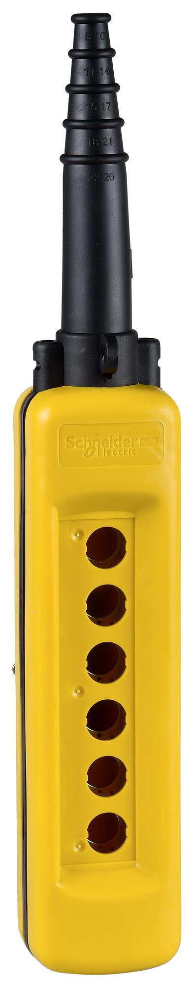 Schneider Electric Xaca06H7 Pendant Control Station, Pp, Yellow