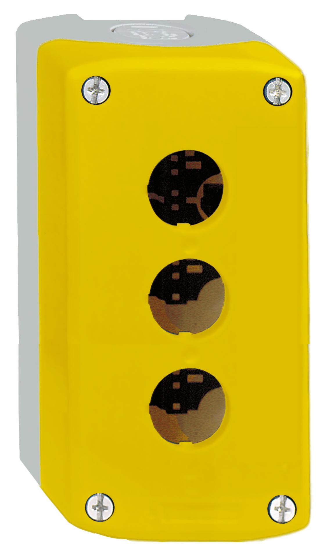 Schneider Electric Xalk03 Enclosure, Electrical, Pc, Yellow/grey