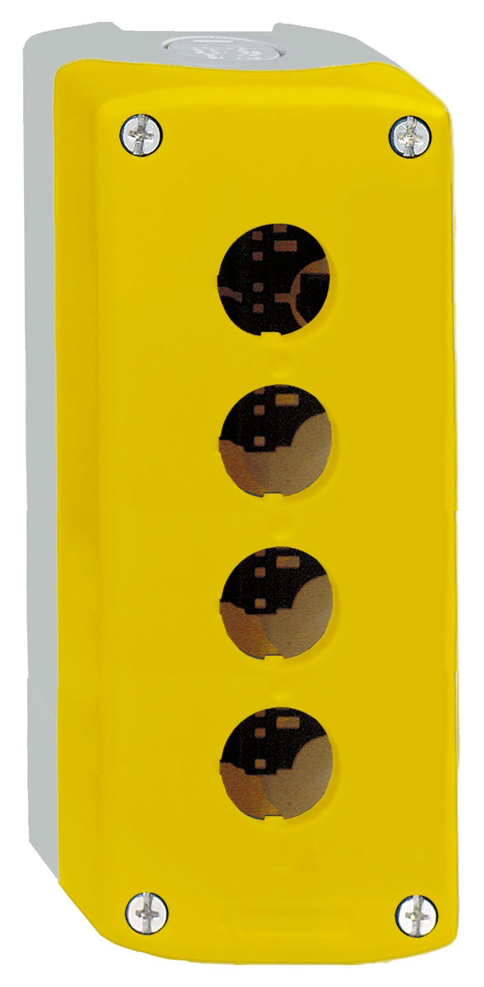 Schneider Electric Xalk04 Enclosure, Electrical, Pc, Yellow/grey