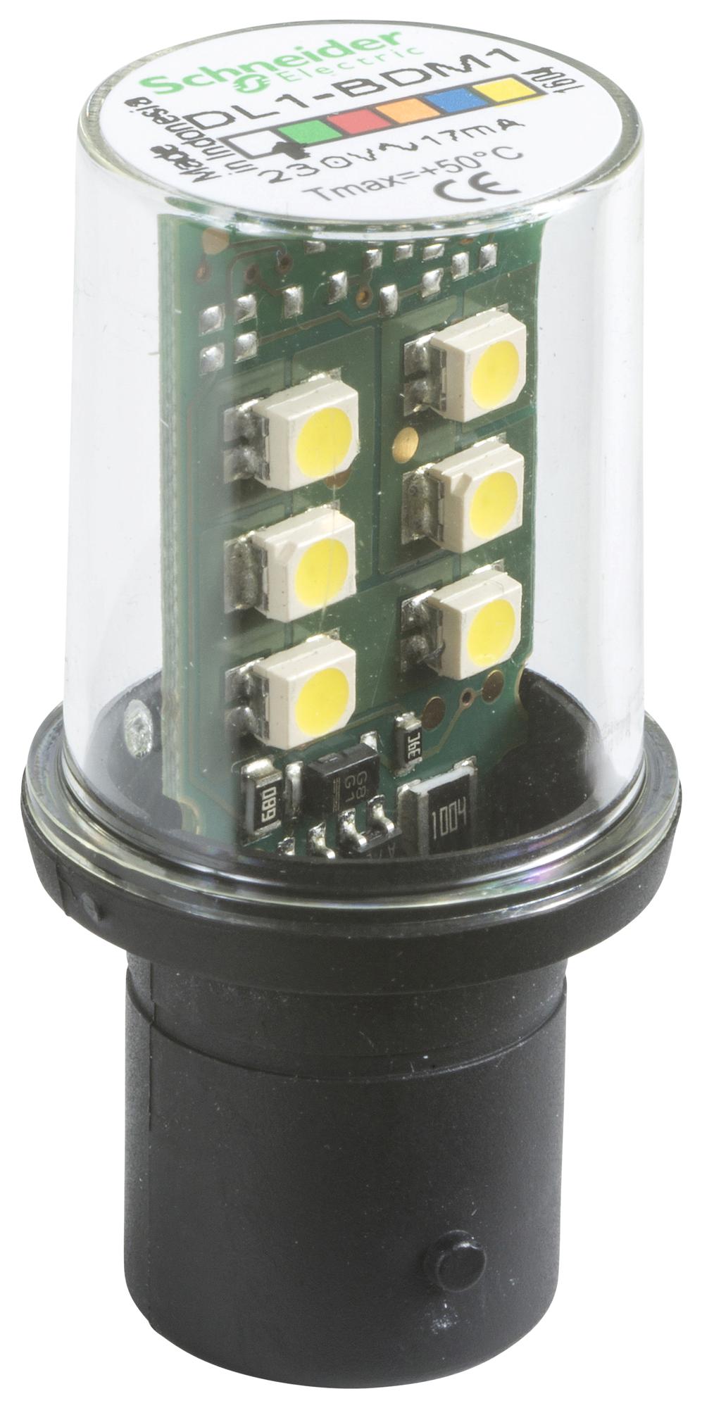 Schneider Electric Dl1Bdm1 Led Replacement Lamp, Ba15D, White