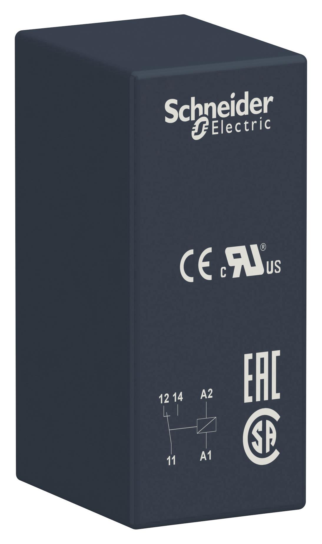 Schneider Electric Rsb1A120Nd Power Relay, Spdt, 12A, 250Vac