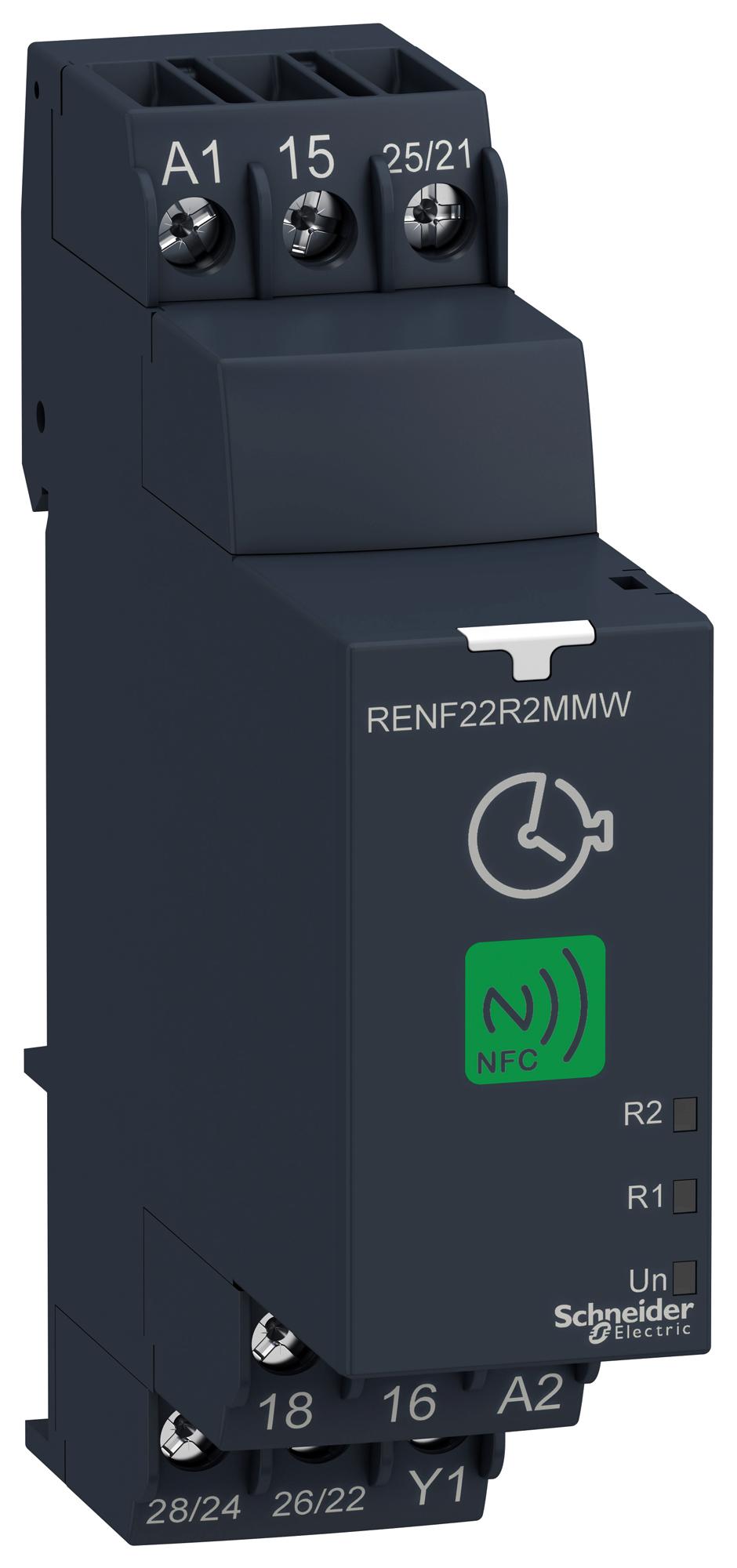 Schneider Electric Renf22R2mmw Time Delay Relay, Dpdt, 250V, 8A