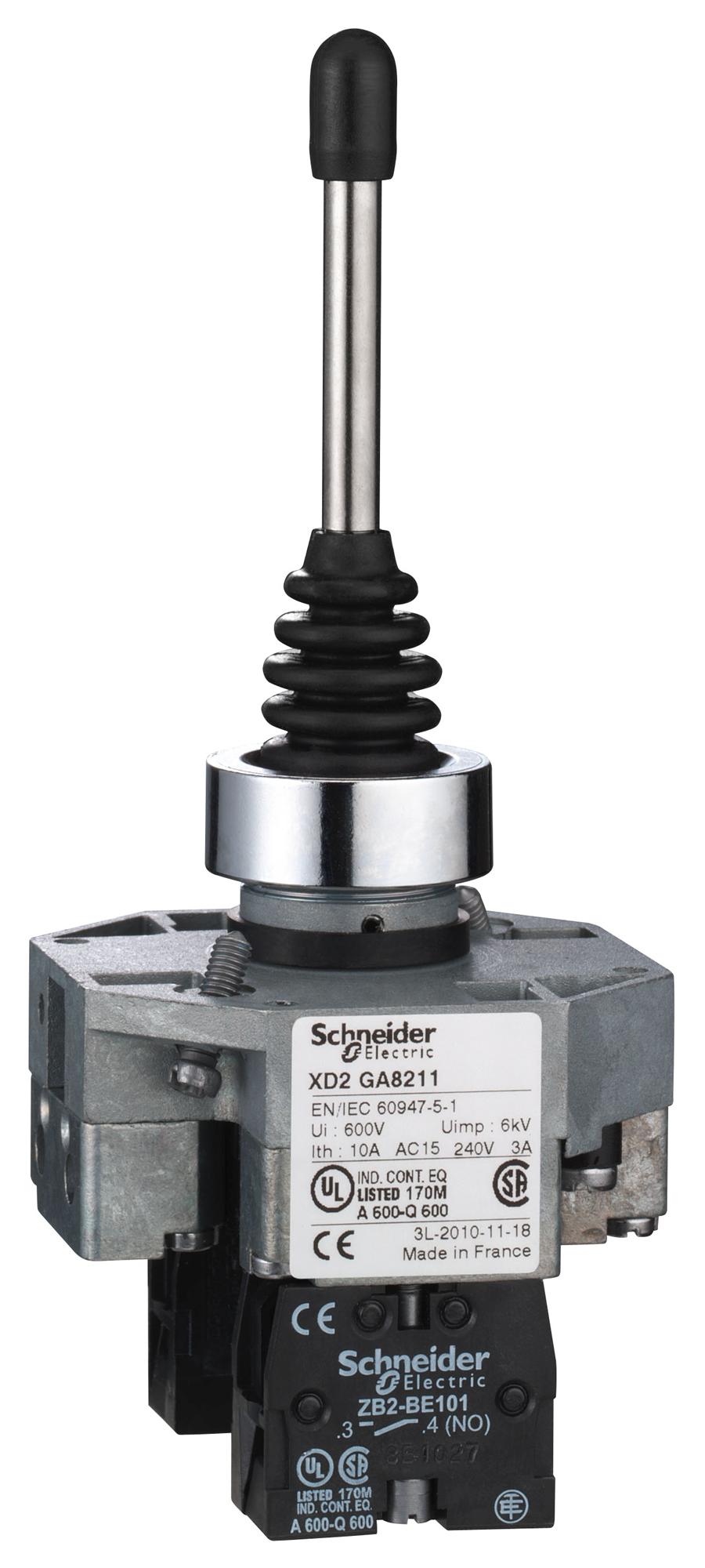 Schneider Electric Xd2Ga8211 Joystick Sw, Spst-No, 2Pos, 3A, 240Vac