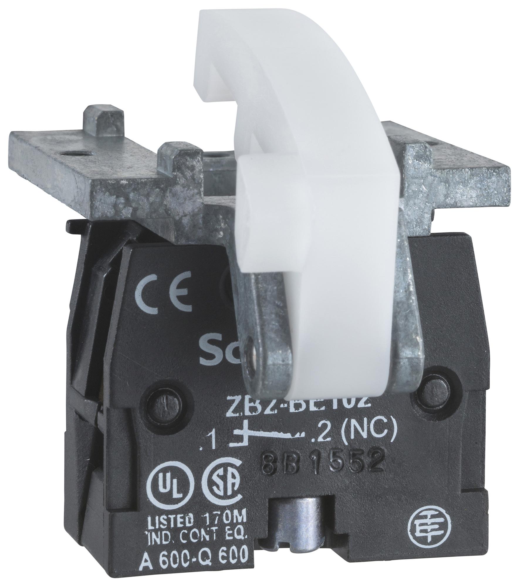 Schneider Electric Xacs103 Contact Block , 2Pole, Clamp