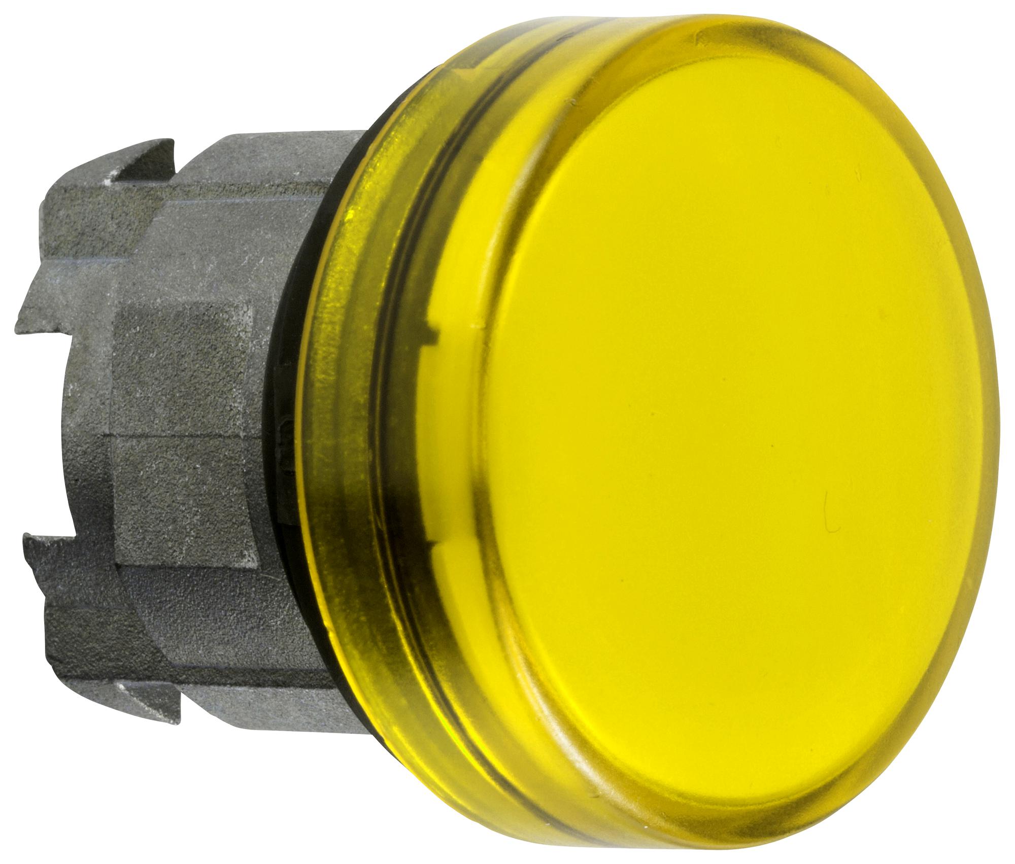 Schneider Electric Zb4Bv083S Pilot Light Head, Yellow, Round, 22mm