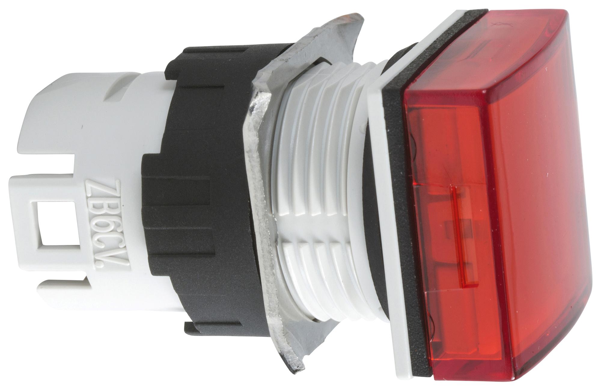 Schneider Electric Zb6Cv4 Pilot Light Head, Red, Square, 16mm