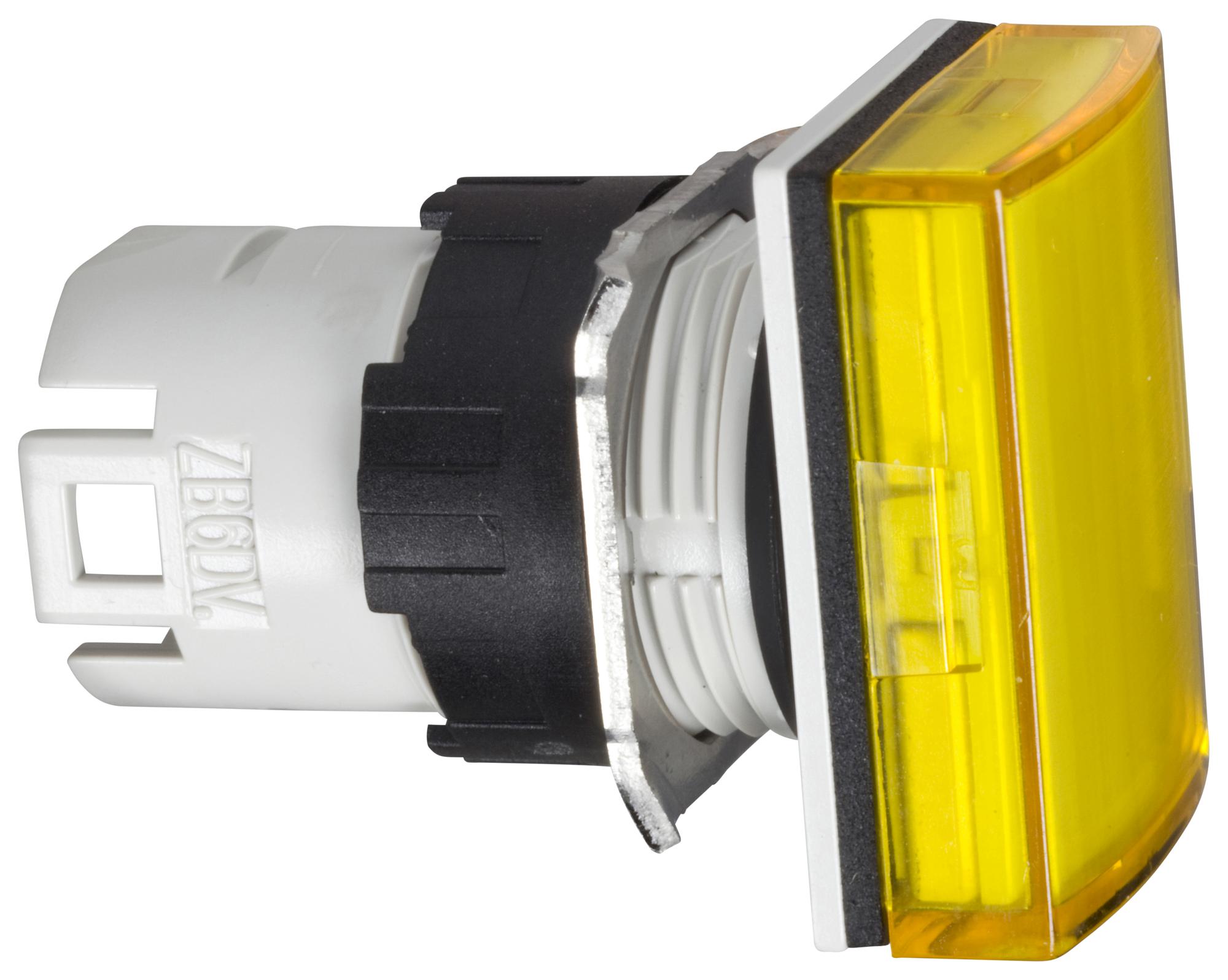 Schneider Electric Zb6Dv5 Pilot Light Head, Yellow, Rect, 16mm