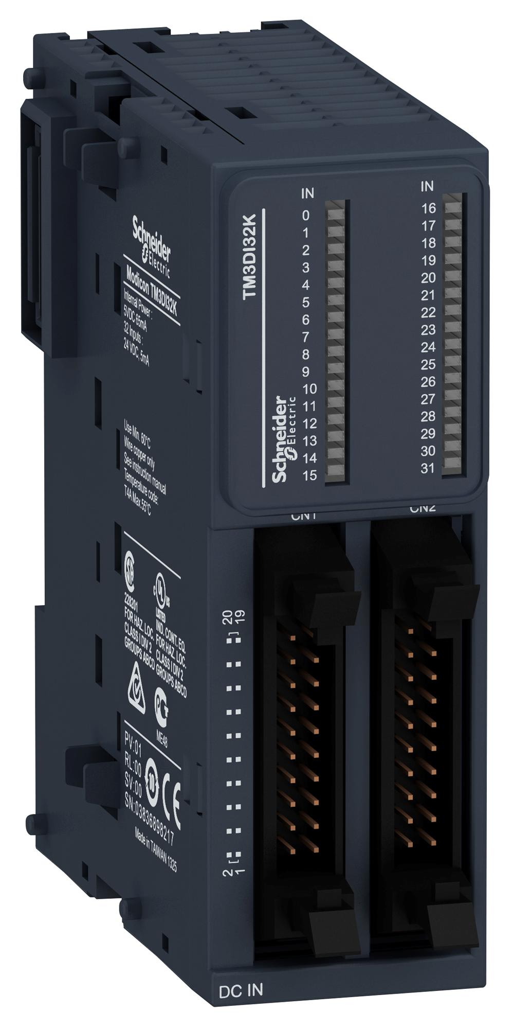 Schneider Electric Tm3Di32K Discrete Input Module, 32 I/p, 24Vdc