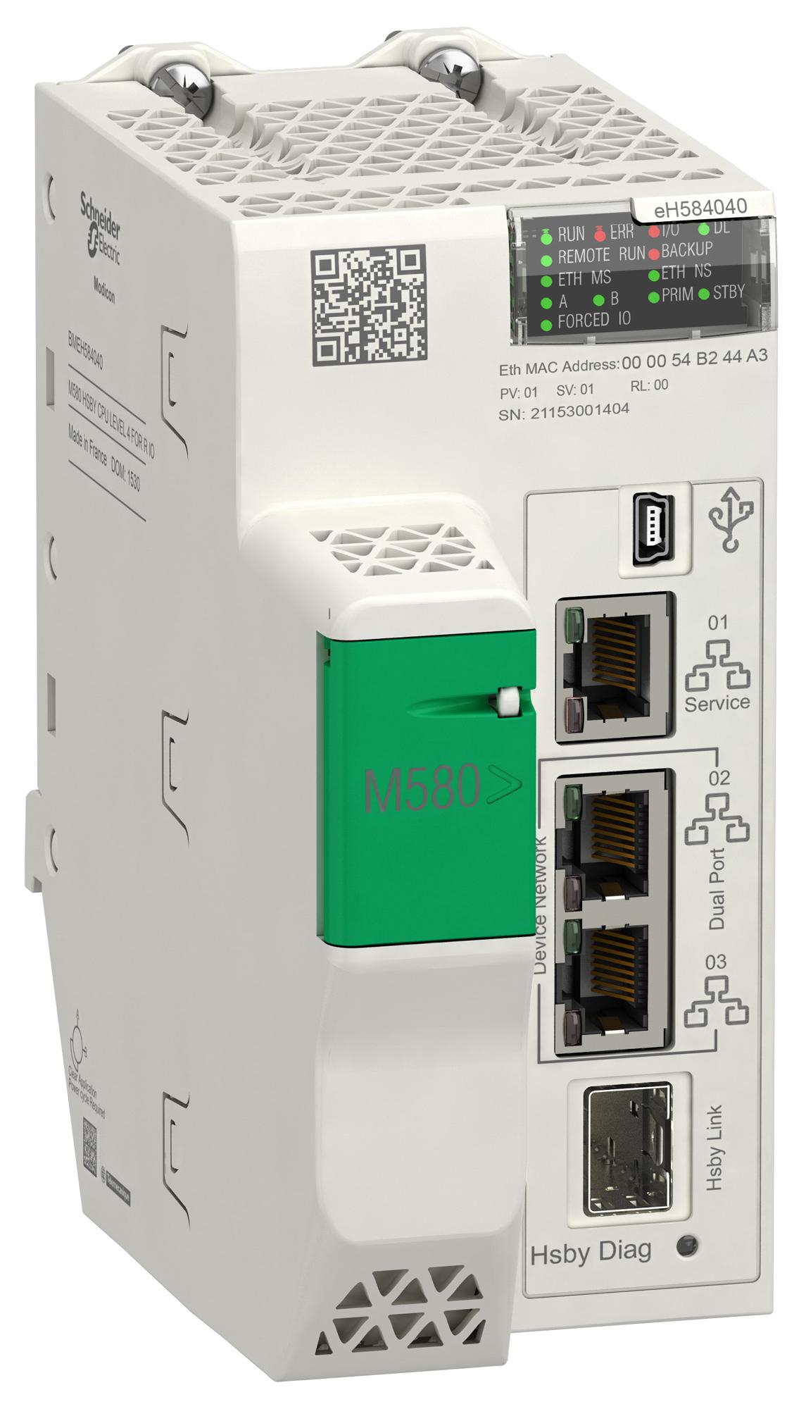 Schneider Electric Bmeh584040 Redundant Processor Module, Ip20, Led