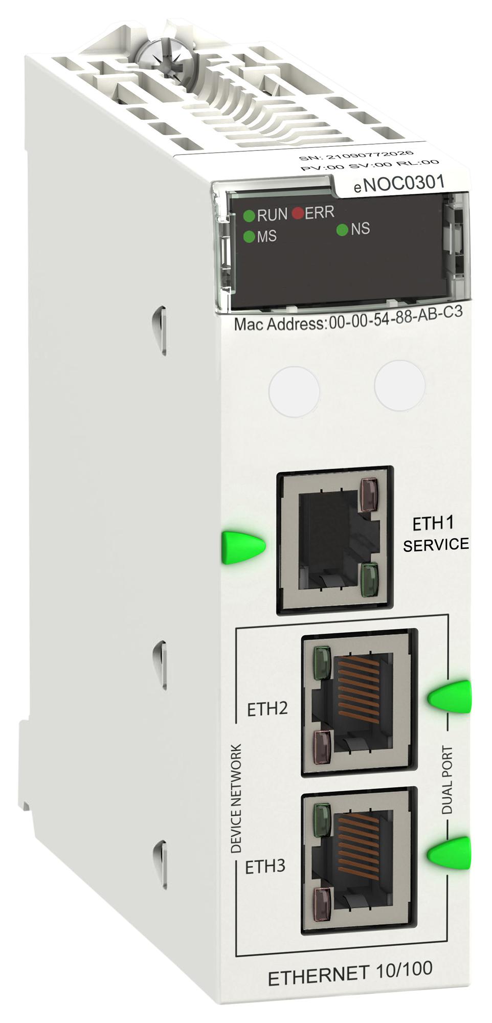 Schneider Electric Bmenoc0301 3-Port Eth Com X80 Module