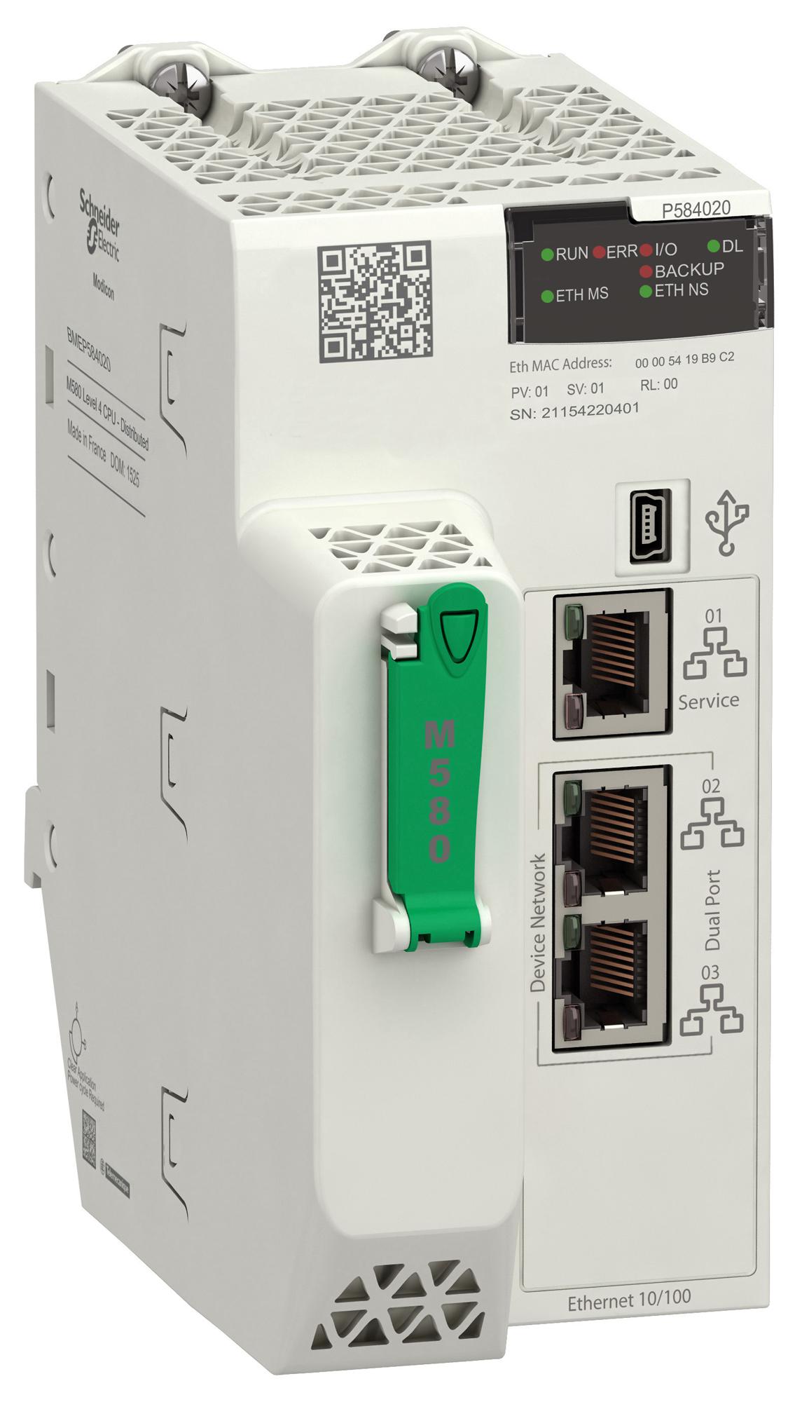 Schneider Electric Bmep584020 Processor Module, Ip20, Led