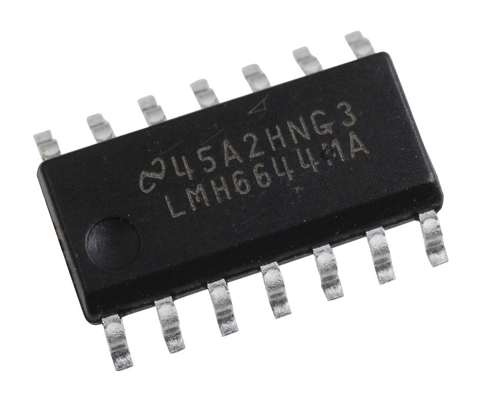 Texas Instruments Lmh6644Ma/nopb Op Amp, 130Mhz, 135V/us, Soic-14