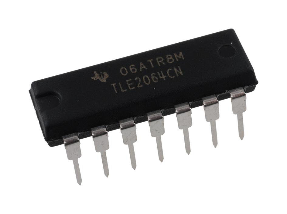 Texas Instruments Tle2064Cn Op Amp, 1.8Mhz, 3.4V/us, Dip-14