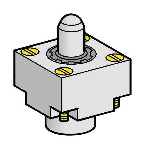 Schneider Electric Zcke665 Actuator, Limit Sw, Ball Bear Plunger