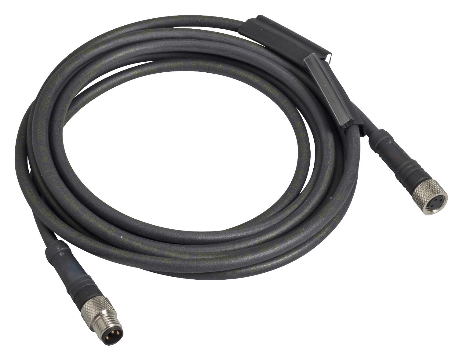 Telemecanique Sensors Xzcr2705037R2 Sensor Cord, 3P M8 Plug-3P M8 Rcpt, 2M