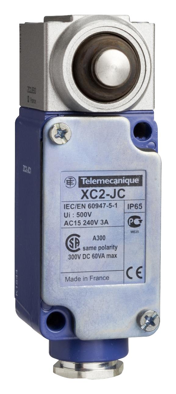 Telemecanique Sensors Xc2Jc163 Limit Sw, Side Plunger, Spdt, 3A, 240V