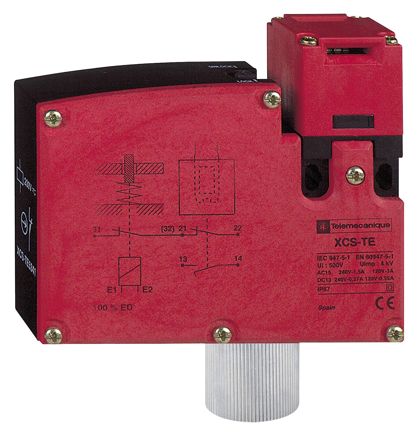 Telemecanique Sensors Xcste5313 Safety Sw, Spst-No/nc, 3A, 120V, Screw