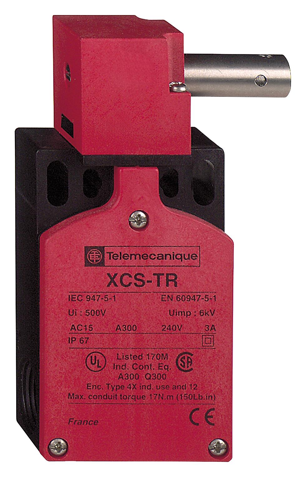 Telemecanique Sensors Xcstr551 Safety Switch, Dpst-No/spst-Nc, 6A, 120V