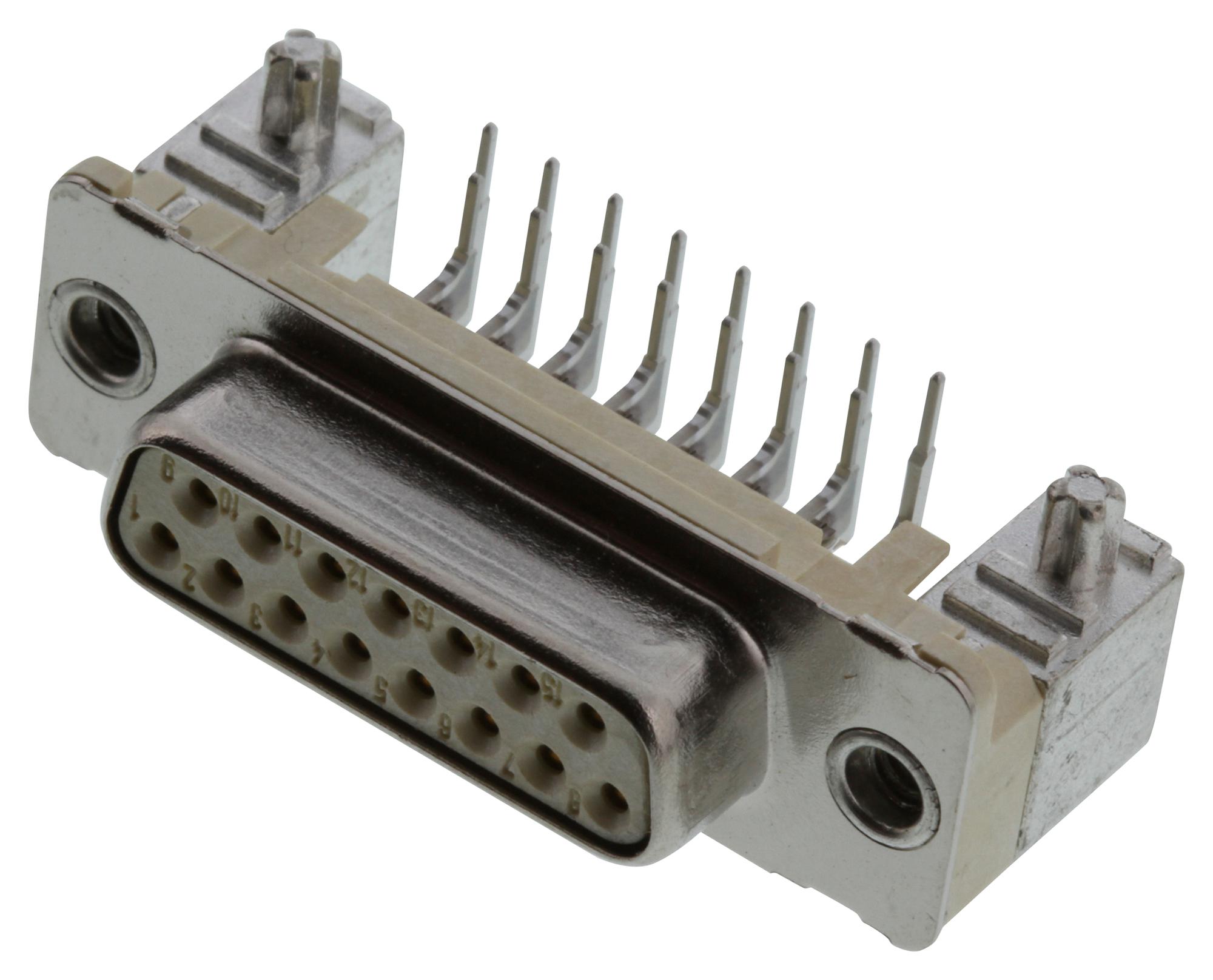 Molex 173109-1931 D Sub Connector, Rcpt, Da, 15Pos, Th