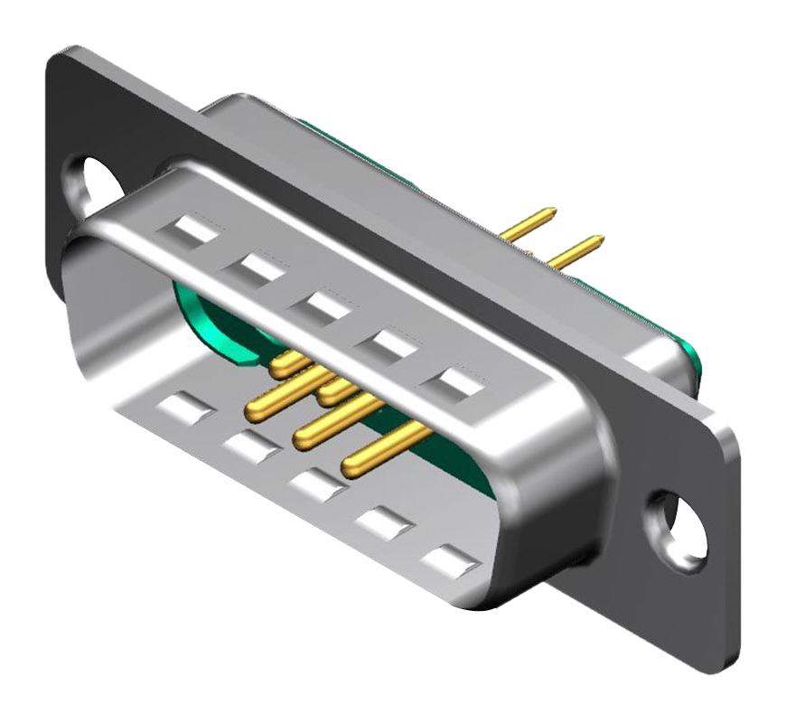 Molex 173107-1295 D Sub Combination Connector, 5S+2P, Da, Rcpt