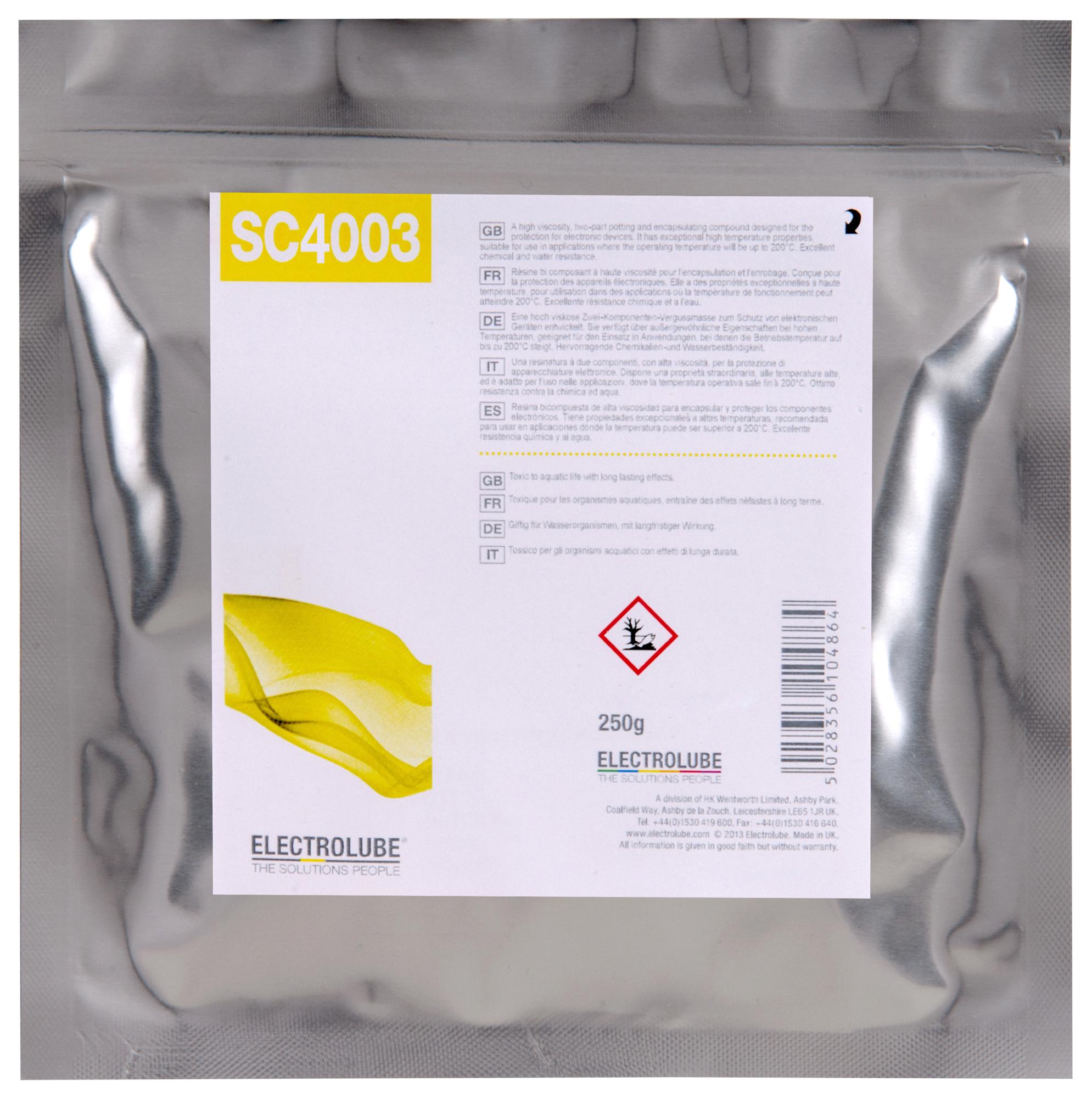 Electrolube Sc4003Erp250G Silicone Resin, Packet, 250G