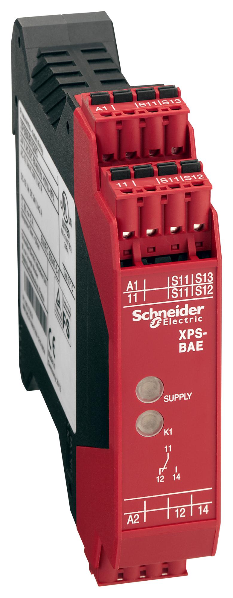 Schneider Electric Xpsbae3920C Safety Relay, Spst-No, 24Vdc, 3A