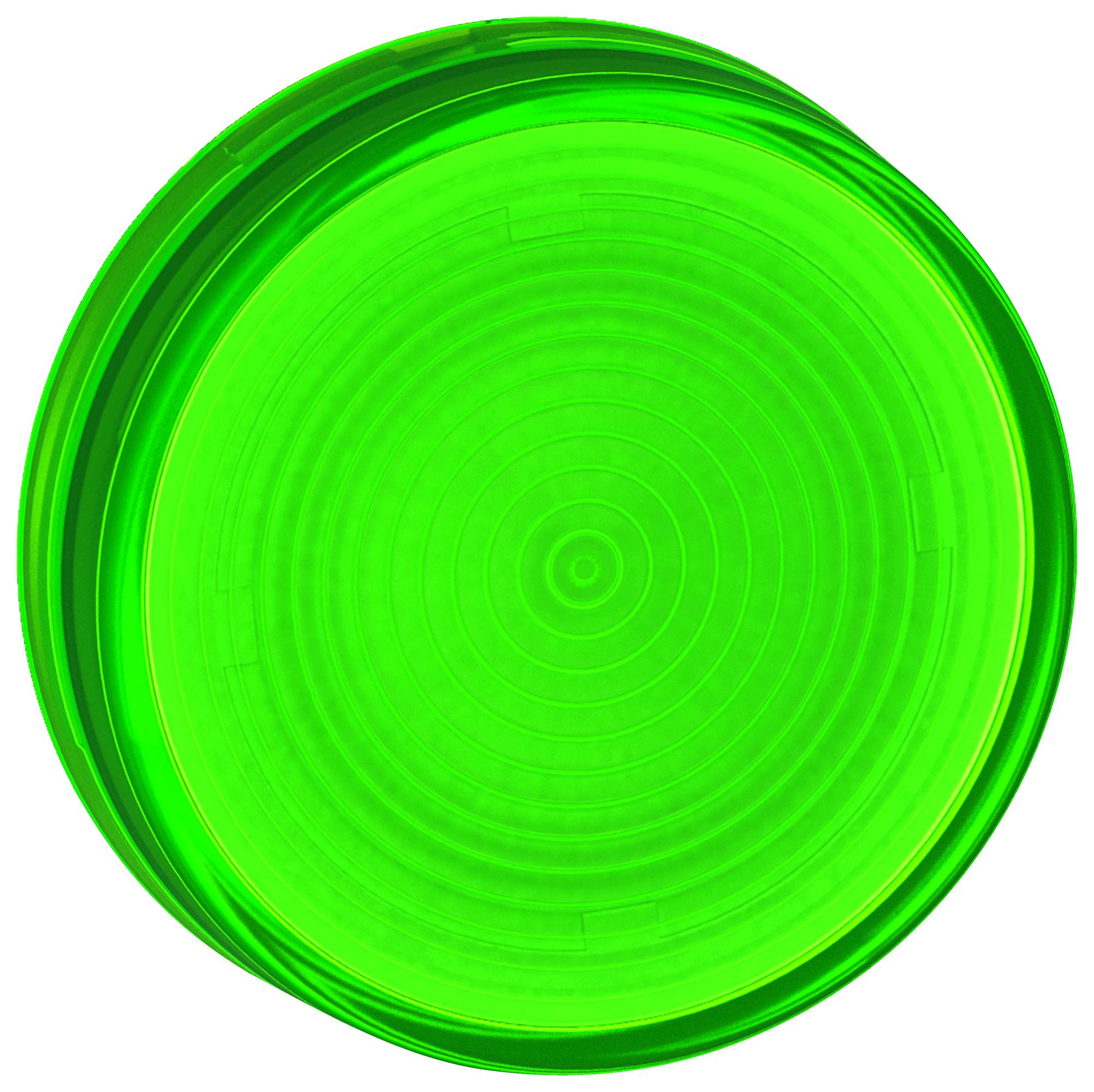 Schneider Electric Zb7Ev03 Indicator Lens, Green, Round, 22mm