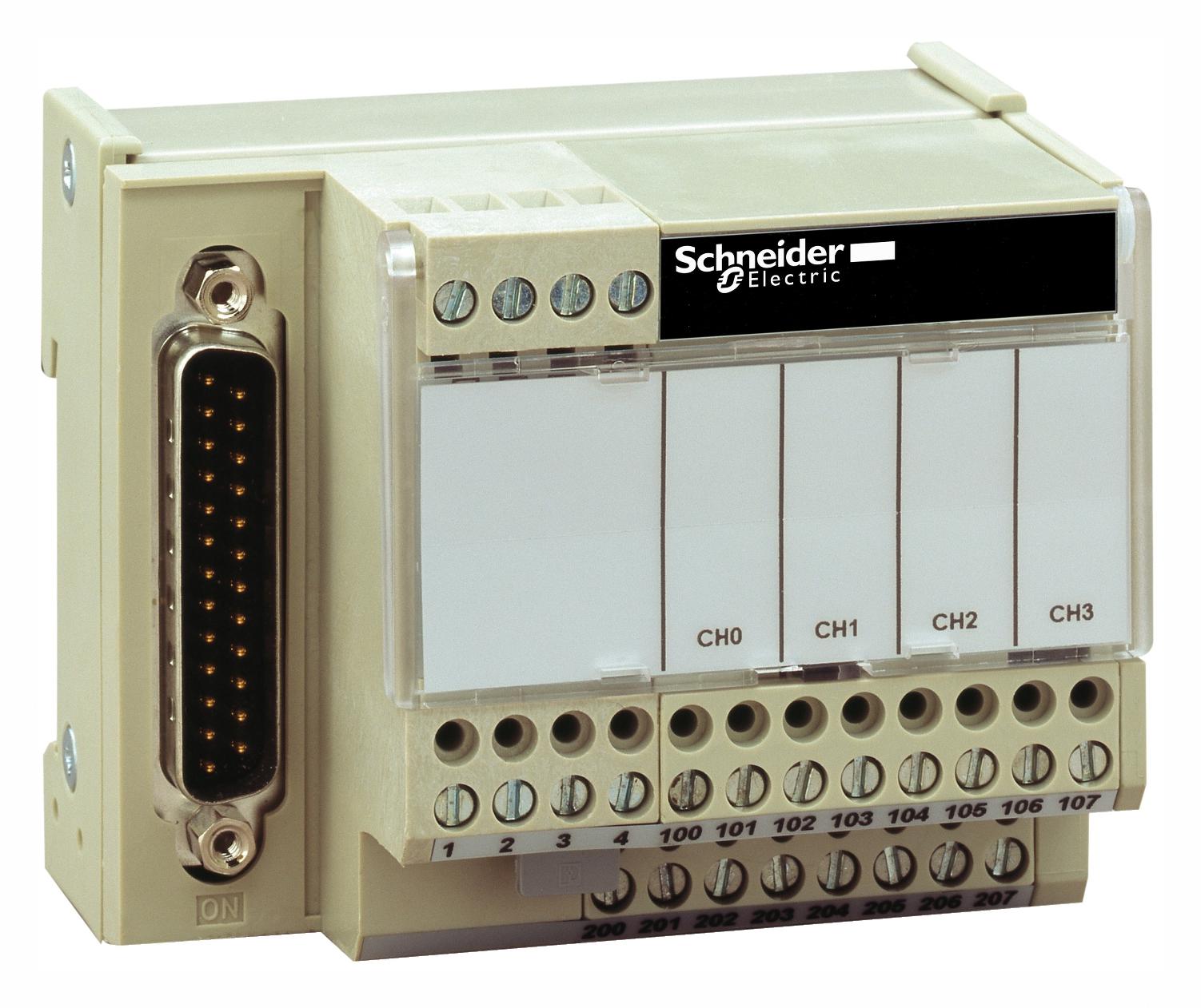 Schneider Electric Abe7Cpa21 Connectorection Sub Base, 4 O/p Channel