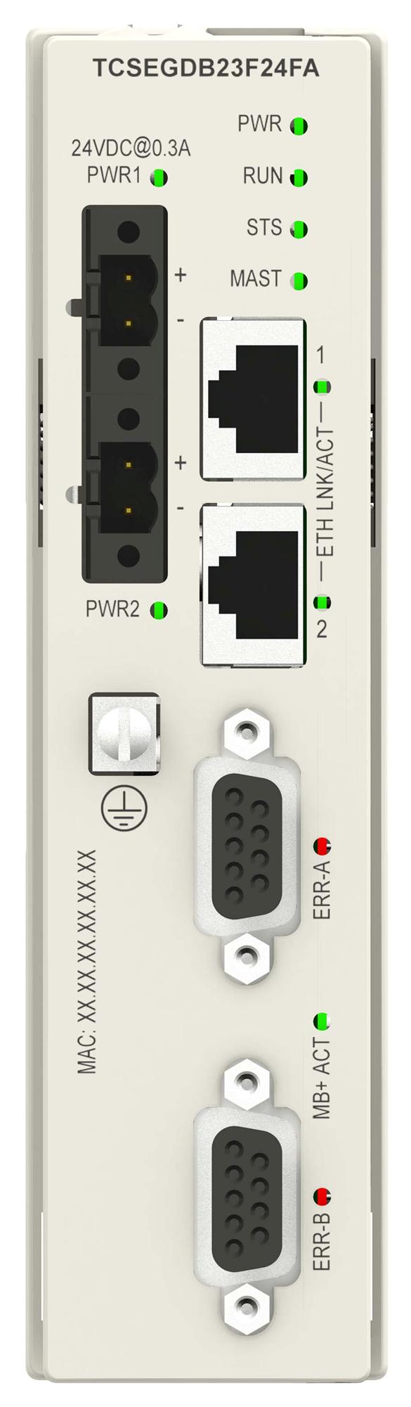 Schneider Electric Tcsegdb23F24Fa Modbus Plus Proxy Module, Plc