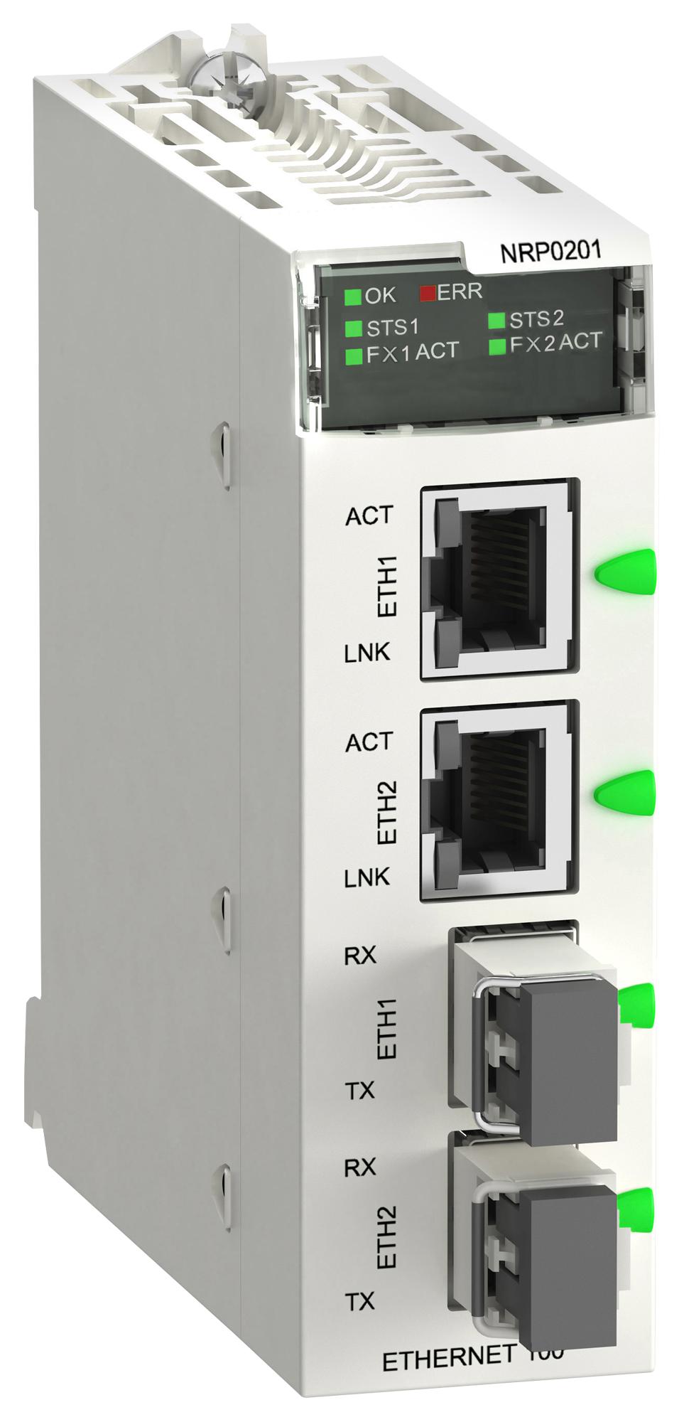 Schneider Electric Bmxnrp0201 Fibre Optic Repeate, Single Mode