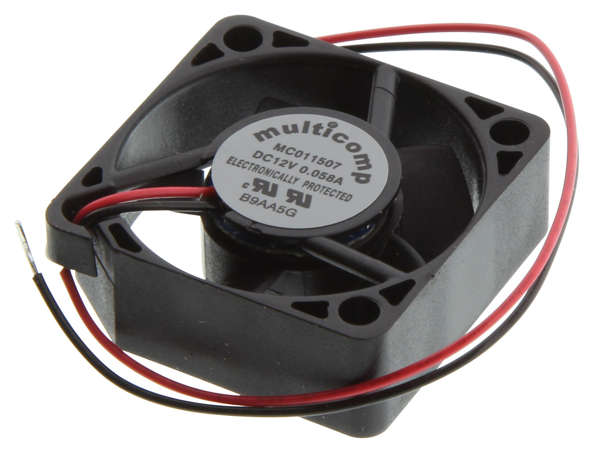 Multicomp Mc011507 Axial Fan, 30mm, 12Vdc, 4.6Cfm, 20Dba