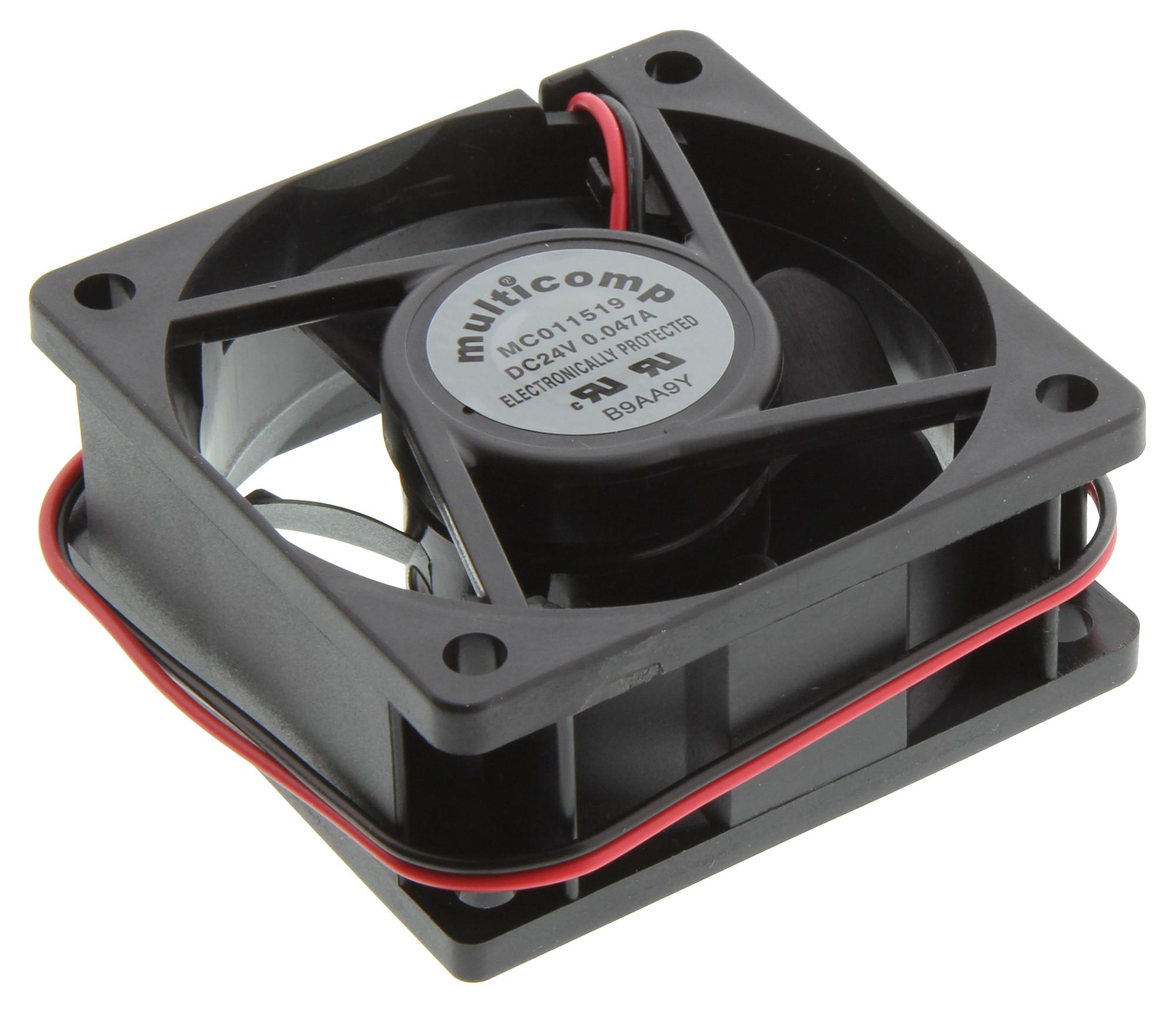 Multicomp Mc011519 Axial Fan, 60mm, 24Vdc, 19.3Cfm