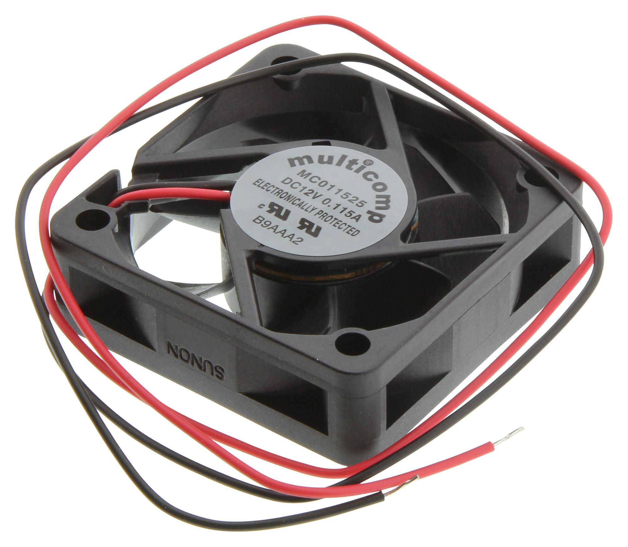 Multicomp Mc011525 Axial Fan, 50mm, 12Vdc, 18.6Cfm