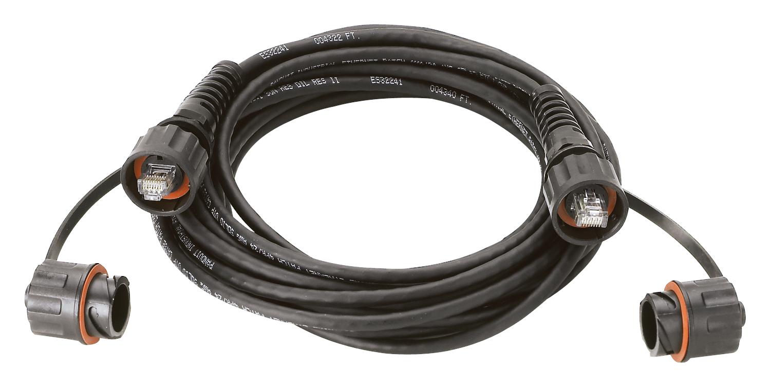 Panduit Iutp6X1Mbl Patch Cord, Rj45 Plug-Plug, Black, 1M