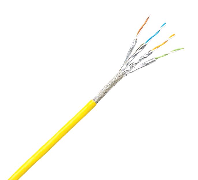 Panduit Isx6004Ayl-Led Shld Ntwrk Cable, 4Pair, 24Awg, 500M