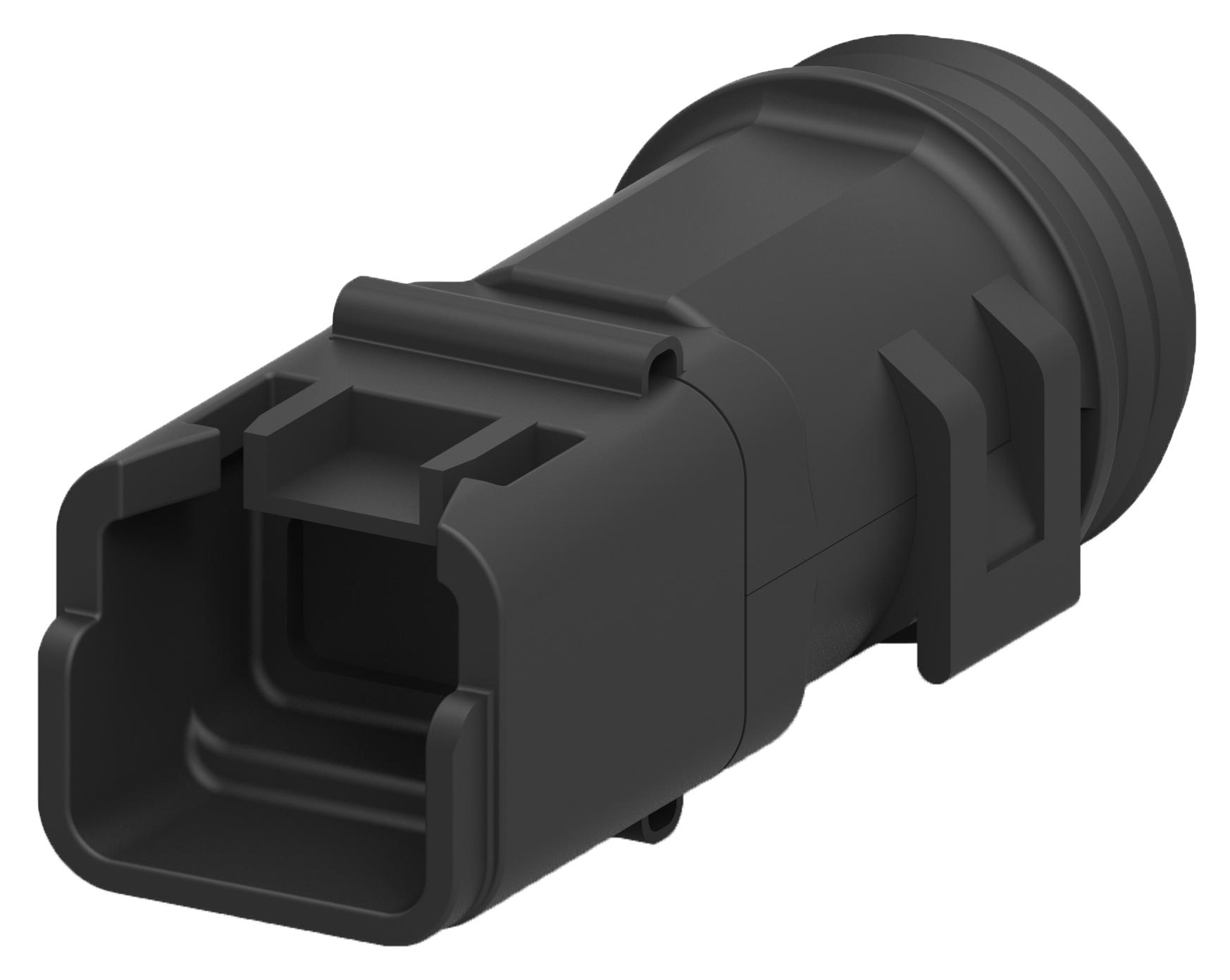 Deutsch Connectors / Te Connectivity 1011-227-0205 Backshell, Plug, 180 Deg, Pa, Black