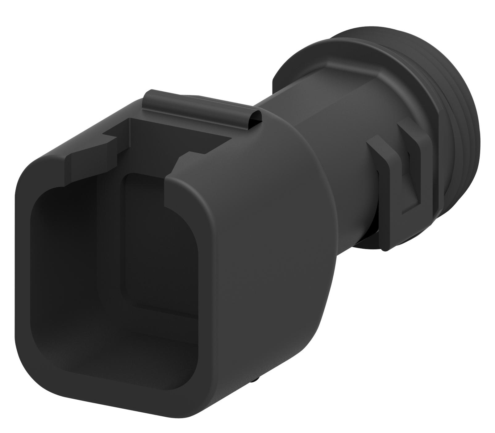 Deutsch Connectors / Te Connectivity 1011-239-0605 Backshell Plug, 180 Deg, Pa, Black