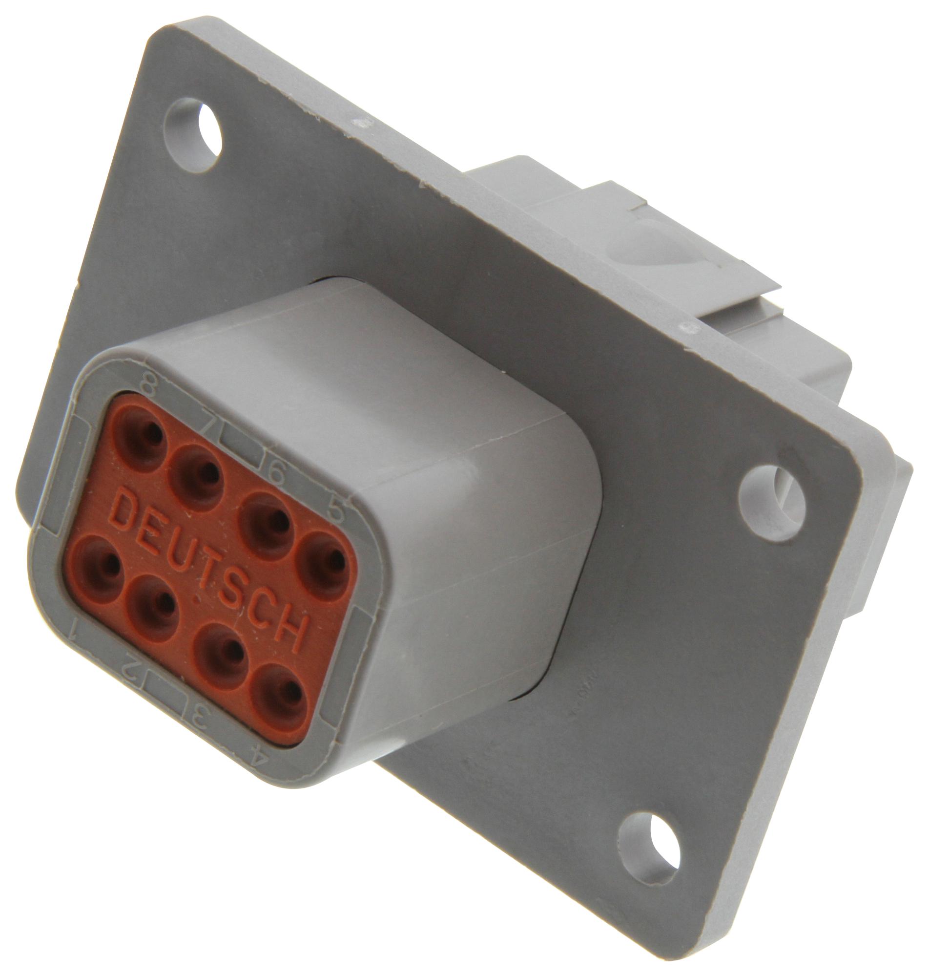 Deutsch Connectors / Te Connectivity Dt04-08Pa-L012 Automotive Housing, Rcpt, 8Pos, 13A