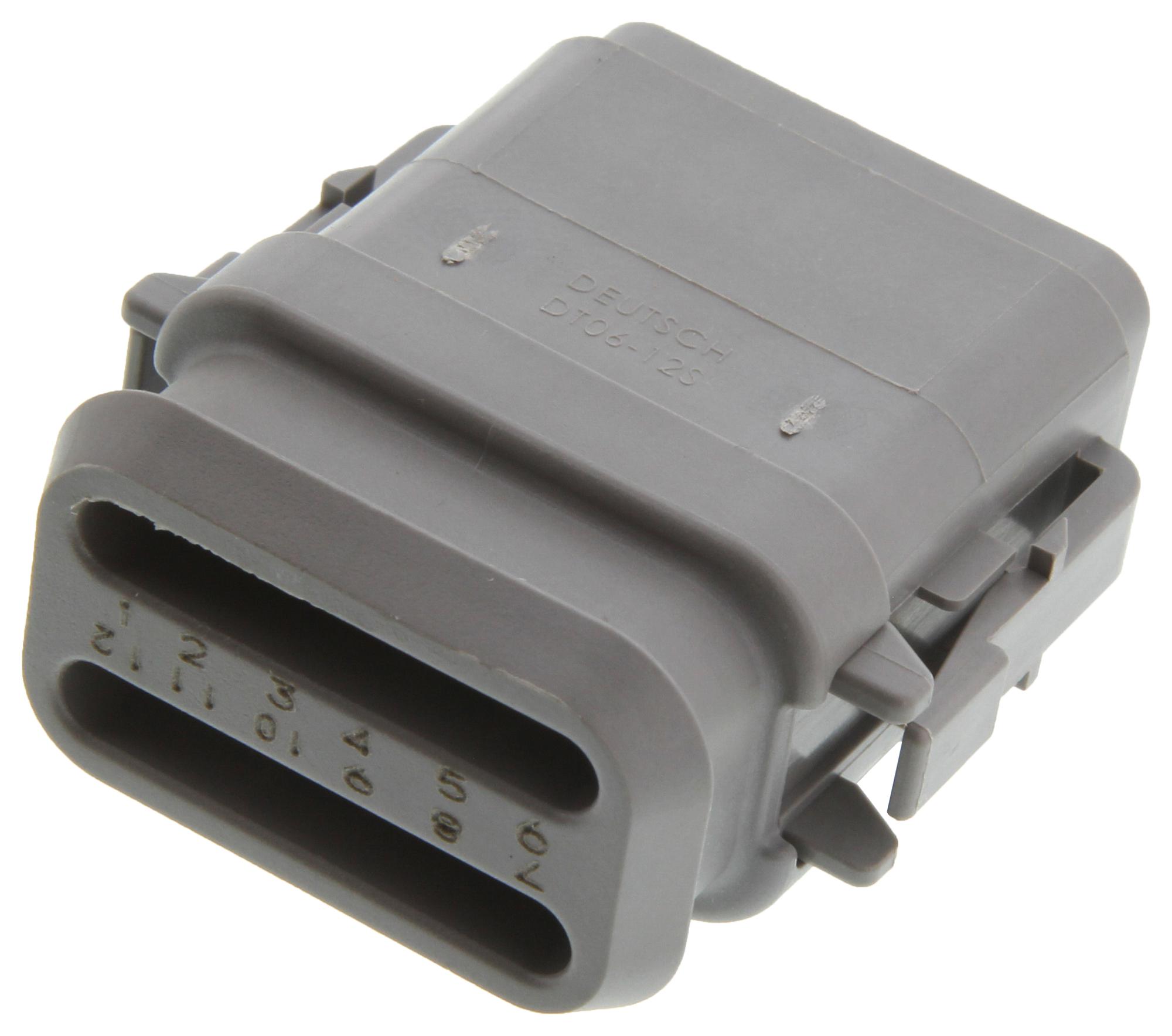 Deutsch Connectors / Te Connectivity Dt06-12Sa-E008 Automotive Housing, Plug, 12Pos, 13A