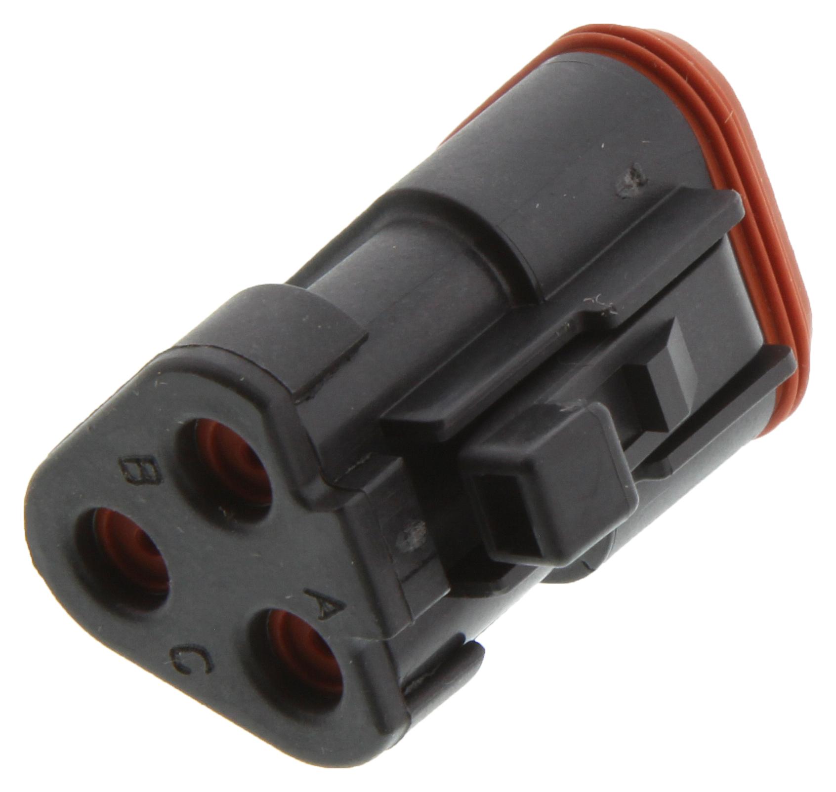 Deutsch Connectors / Te Connectivity Dt06-3S-Ep06 Automotive Housing, Plug, 3Pos, 13A