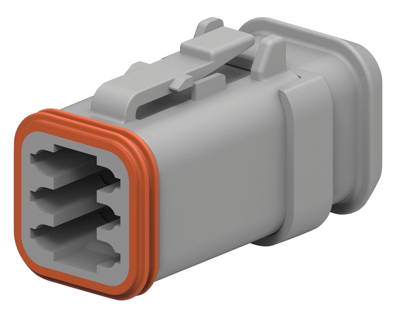 Deutsch Connectors / Te Connectivity Dt06-6S-E008 Automotive Housing, Plug, 6Pos, 13A