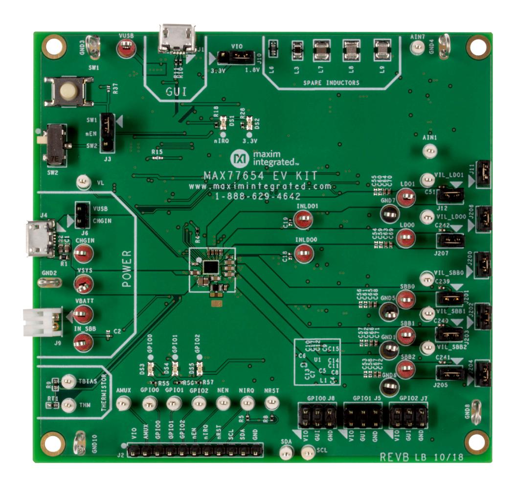 Analog Devices Max77654Evkit# Eval Brd, Multifunction Power Management